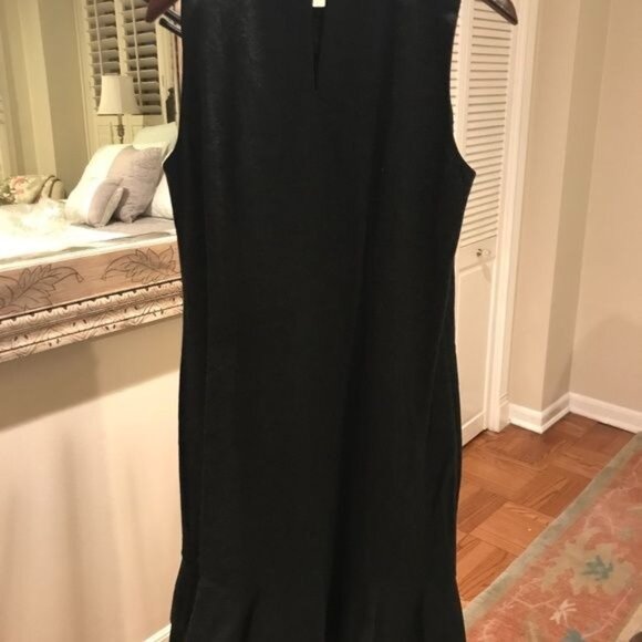 Ralph Lauren Black Label wool Dress Fall charcoal grey NWT L  fit flare - Picture 3 of 8